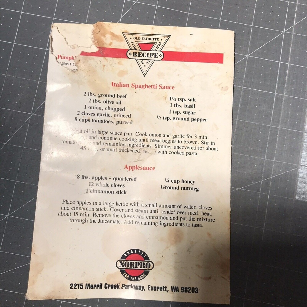 Norpro Juicemate Operating Instructions & Recipe Guide - Picture 2 of 3